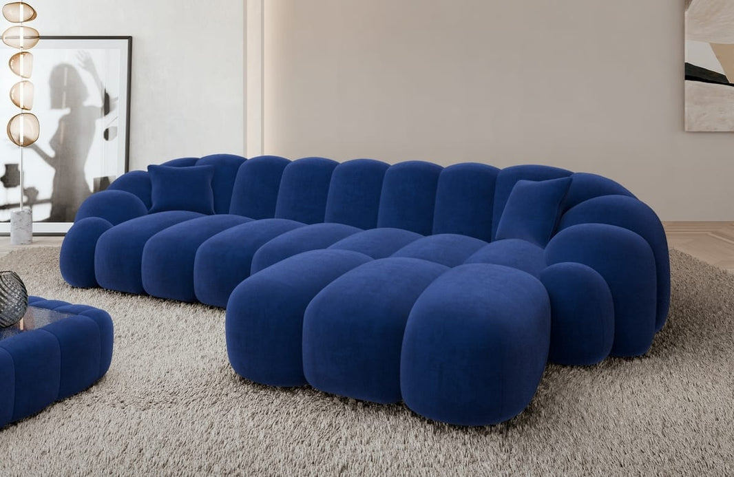 Couch Rajada L-Form in Stoff