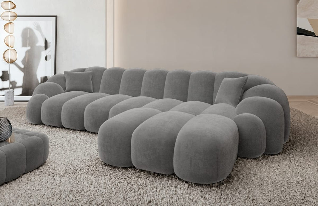 Couch Rajada L-Form in Stoff
