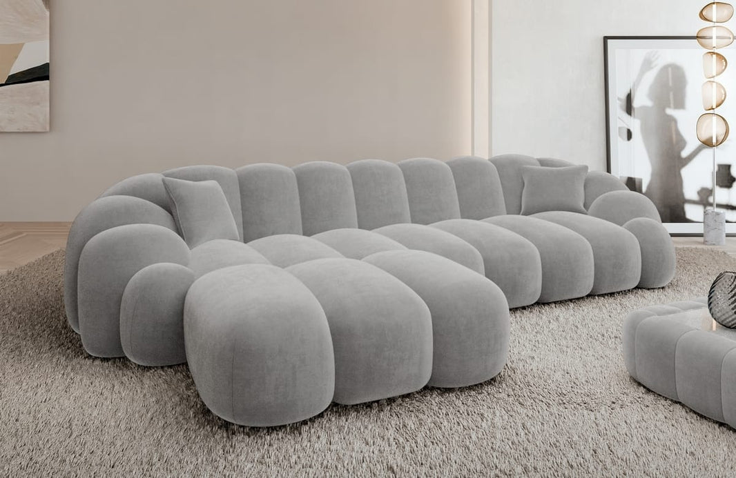 Couch Rajada L-Form in Stoff