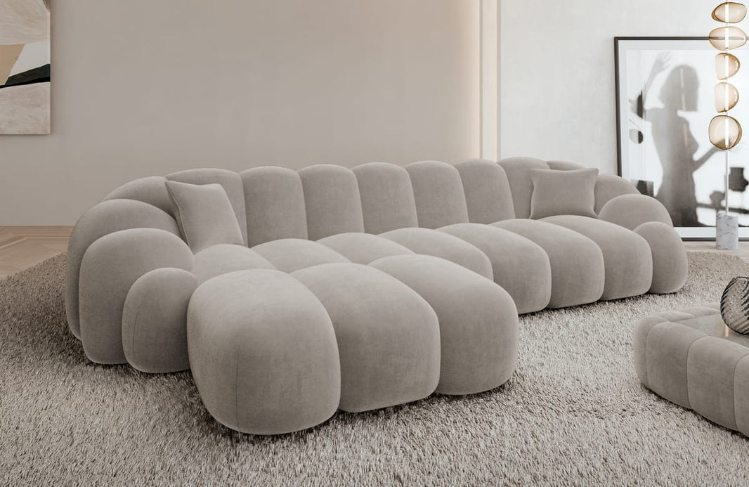 Couch Rajada L-Form in Stoff