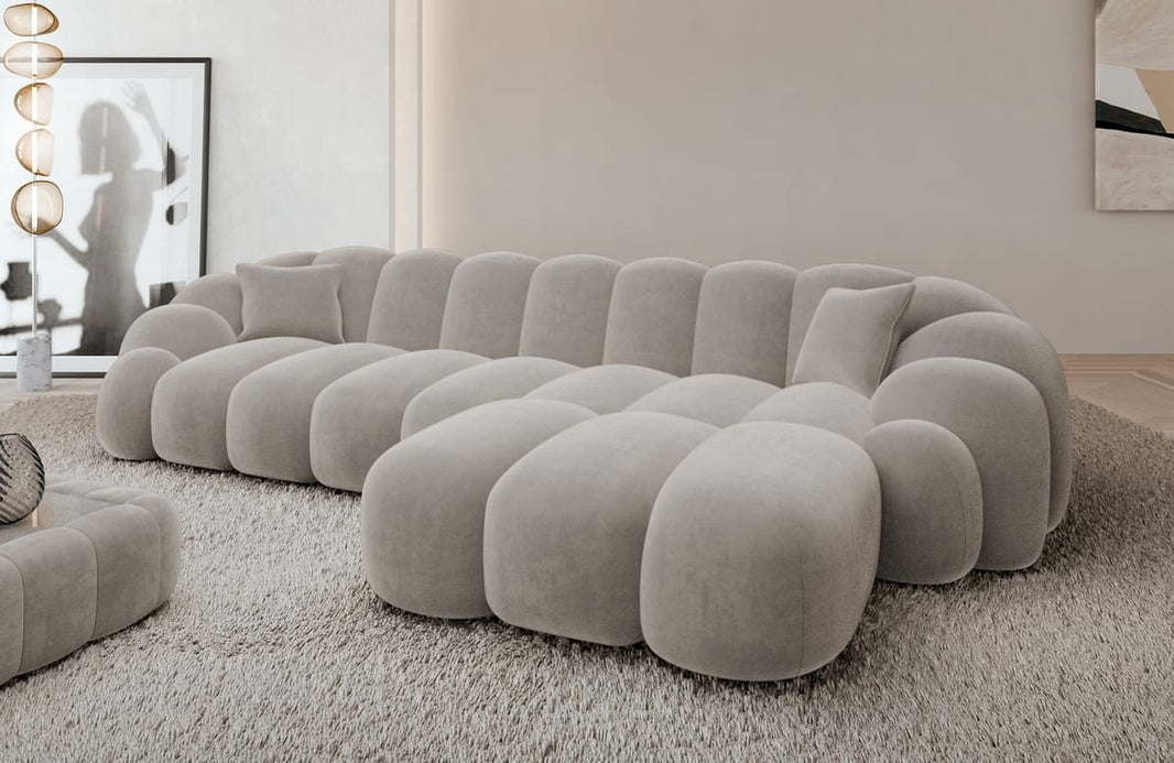 Couch Rajada L-Form in Stoff
