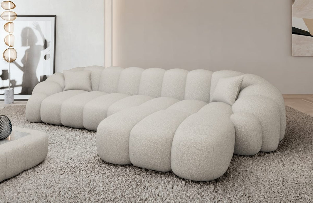 Couch Rajada L-Form in Stoff