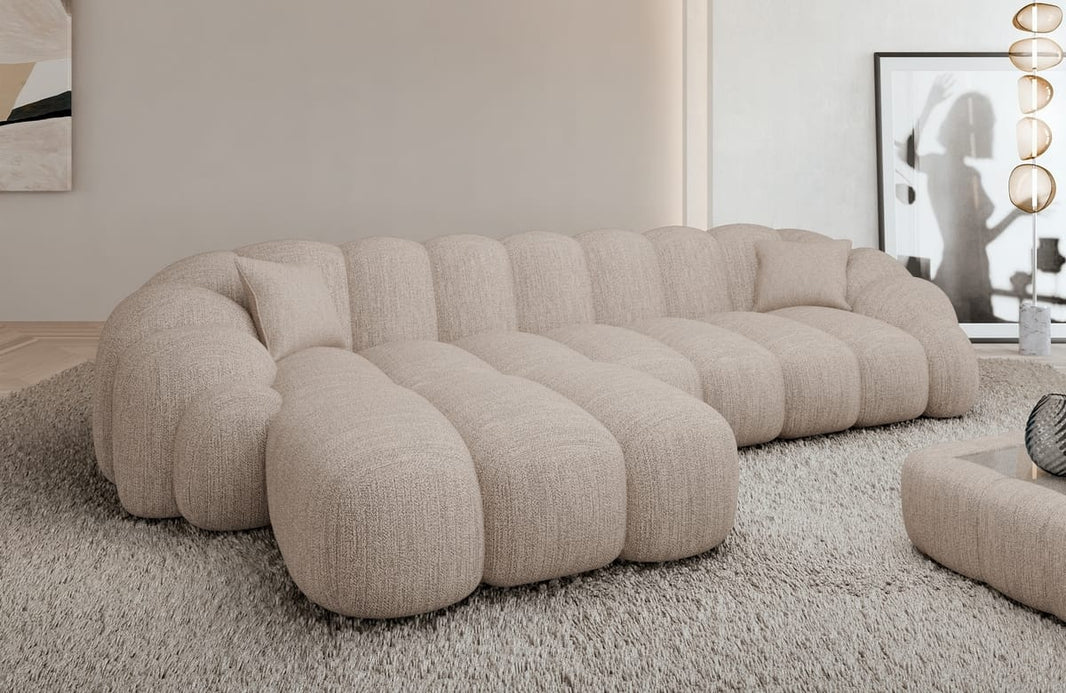 Couch Rajada L-Form in Stoff