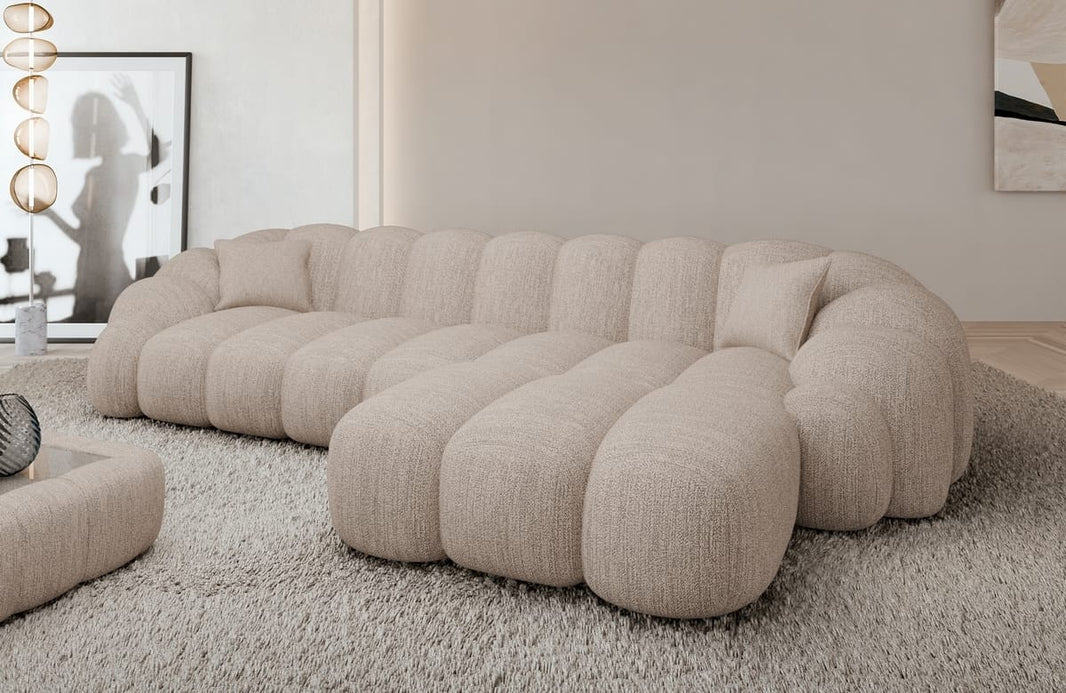 Couch Rajada L-Form in Stoff