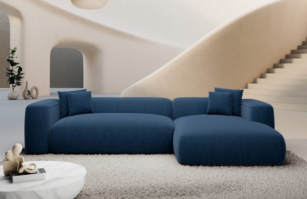 Couch Alcudia L-Form in Stoff