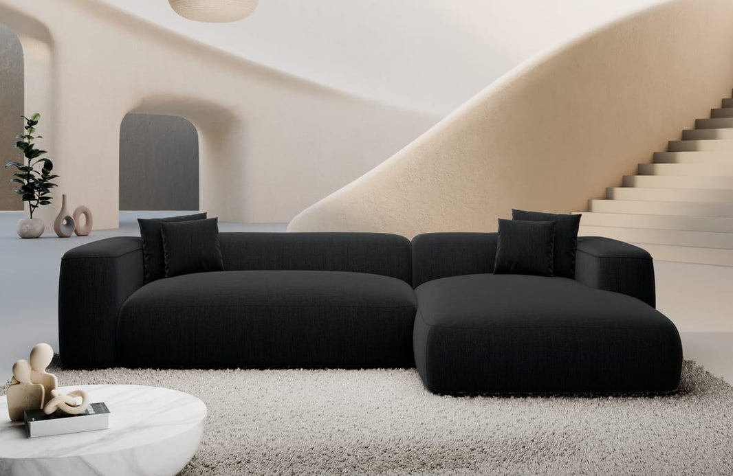 Couch Alcudia L-Form in Stoff