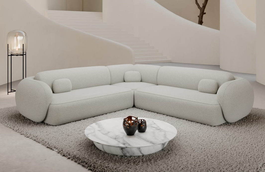 Couch Altea L-Form in Stoff