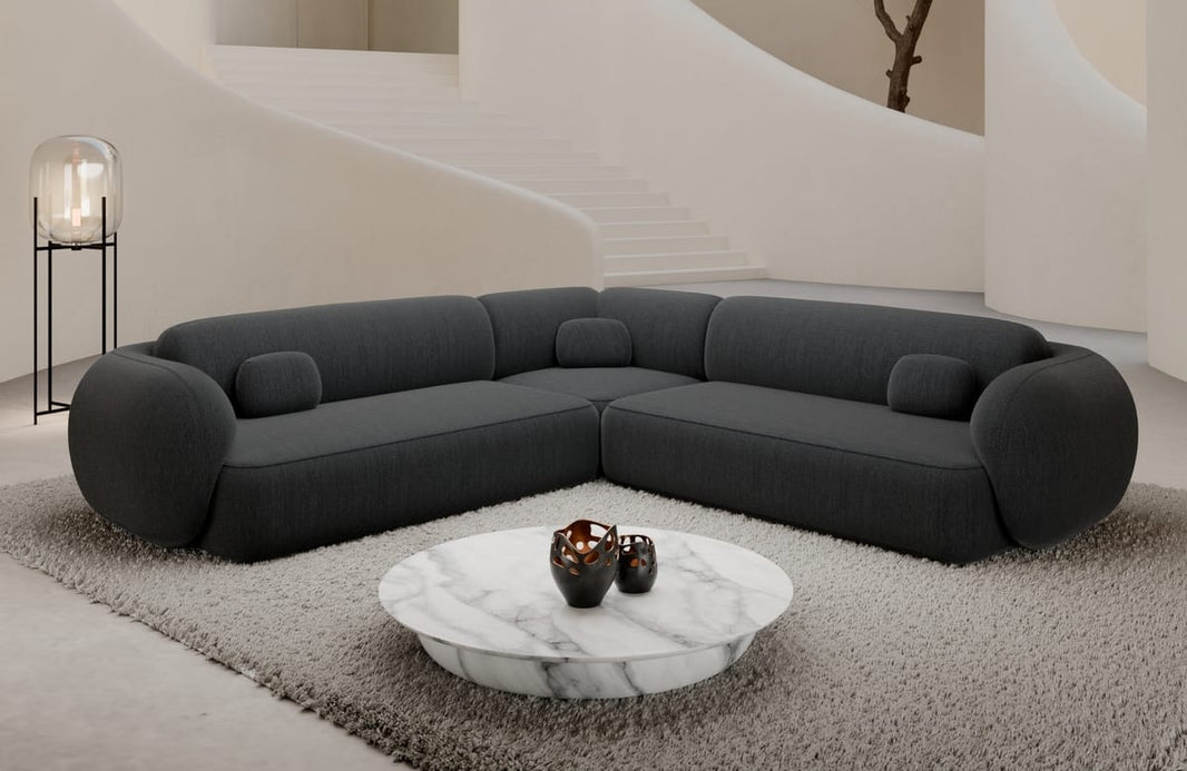 Couch Altea L-Form in Stoff