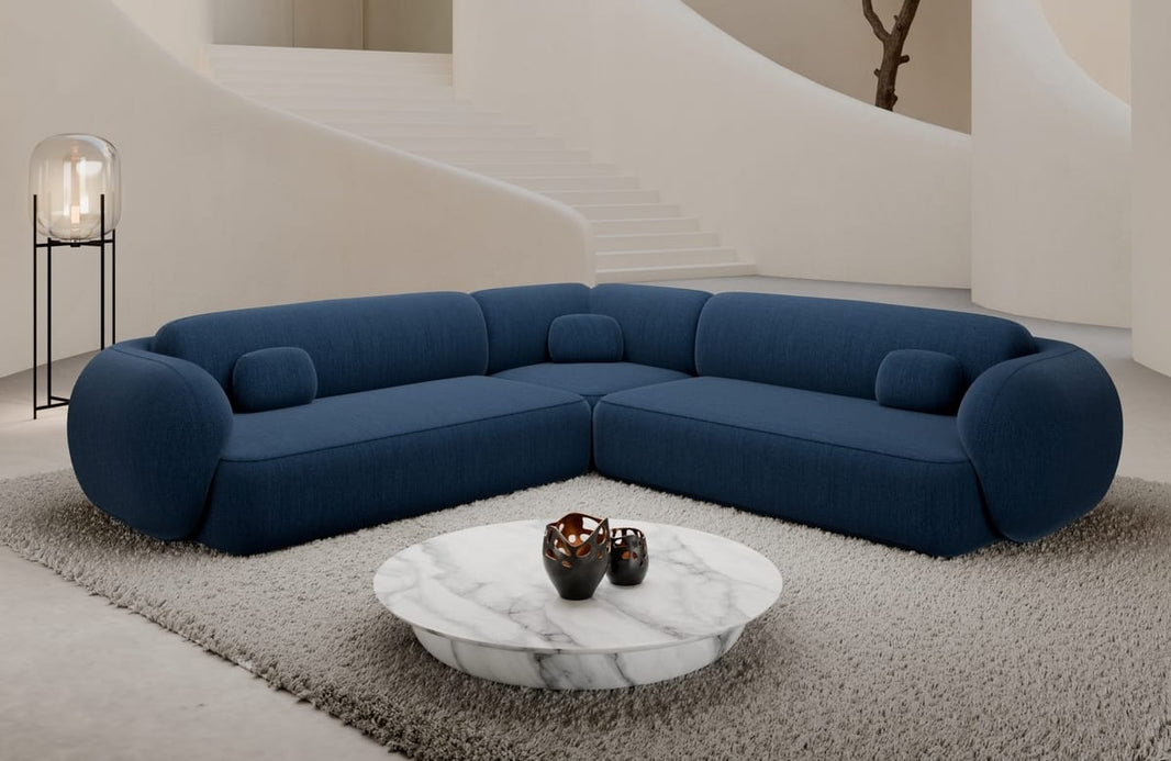 Couch Altea L-Form in Stoff