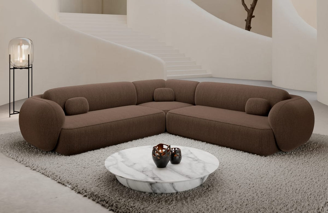 Couch Altea L-Form in Stoff