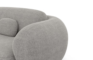 Couch Altea L-Form in Stoff Hellgrau