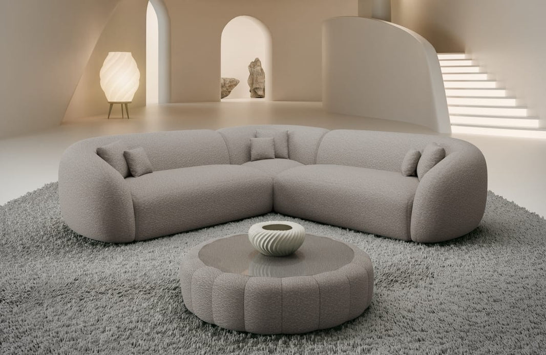 Stoff Ecksofa Sorelia L-Form