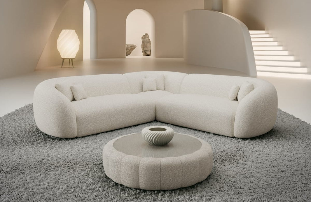 Stoff Ecksofa Sorelia L-Form