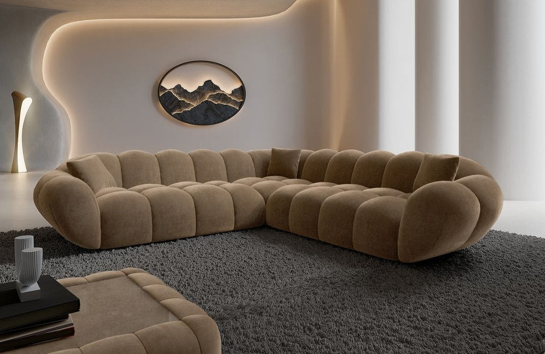 Stoff Ecksofa Maleron L-Form