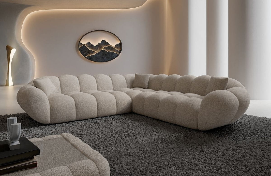 Stoff Ecksofa Maleron L-Form