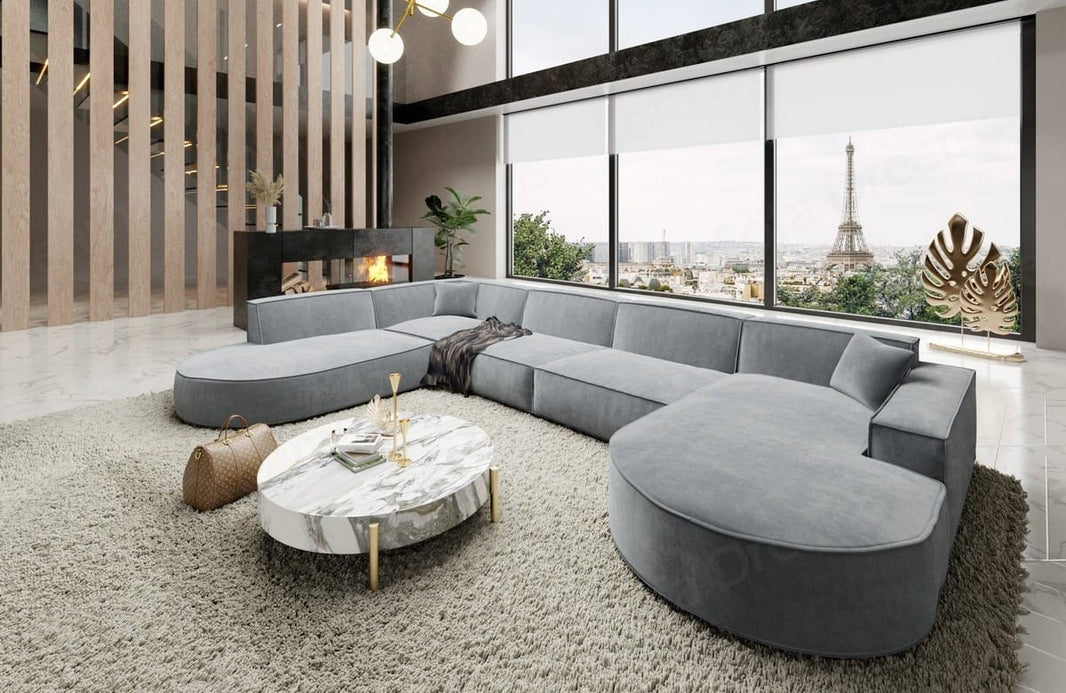 Wohnlandschaft Alegranza U-Form aus Stoff