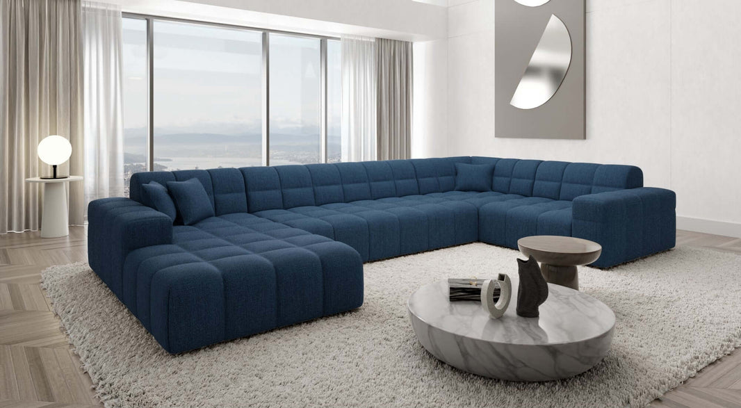Stoff Wohnlandschaft Ibiza U-Form