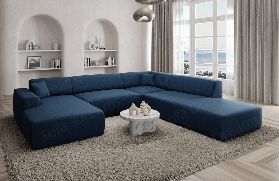 Couchlandschaft Mallorca Lounge U-Form in Stoff