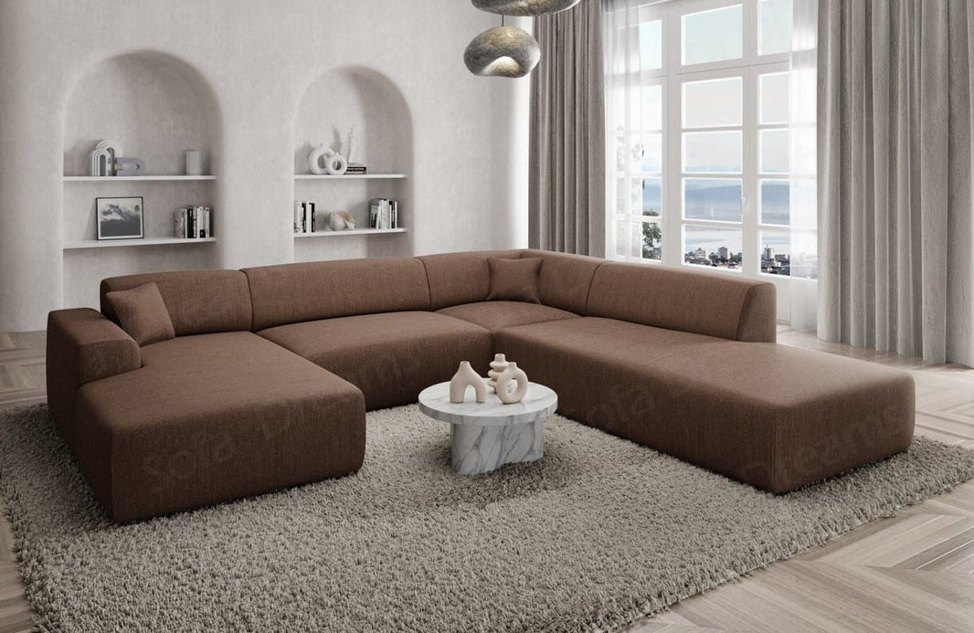Couchlandschaft Mallorca Lounge U-Form in Stoff