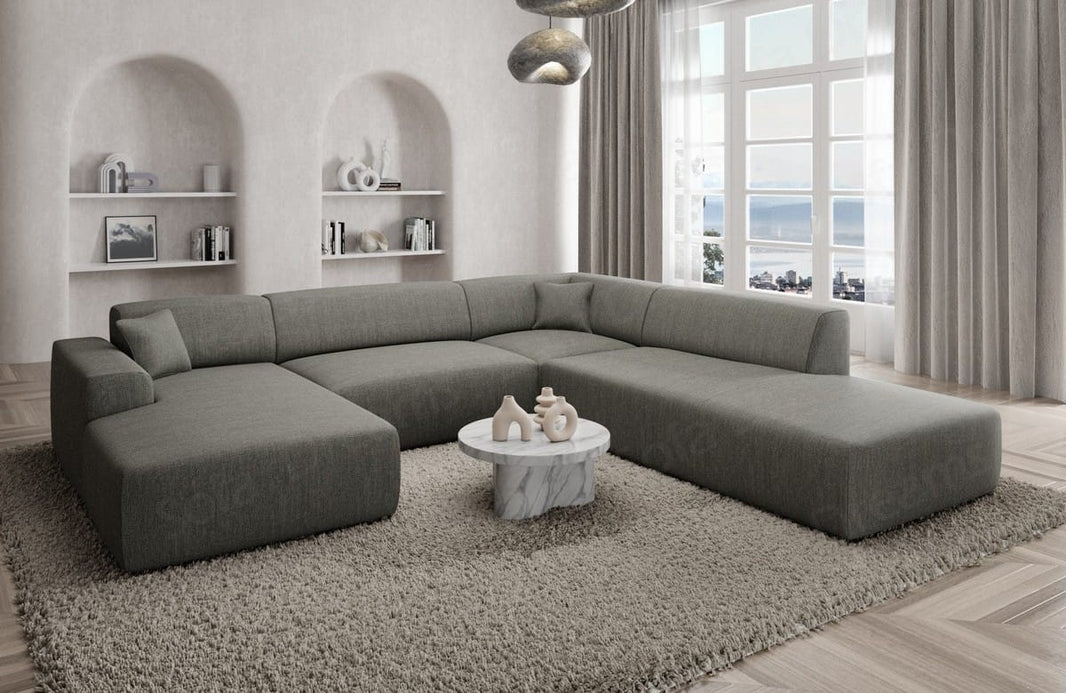 Couchlandschaft Mallorca Lounge U-Form in Stoff