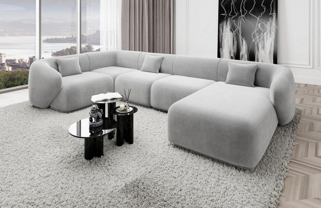 Couchlandschaft Marbella U-Form in Stoff