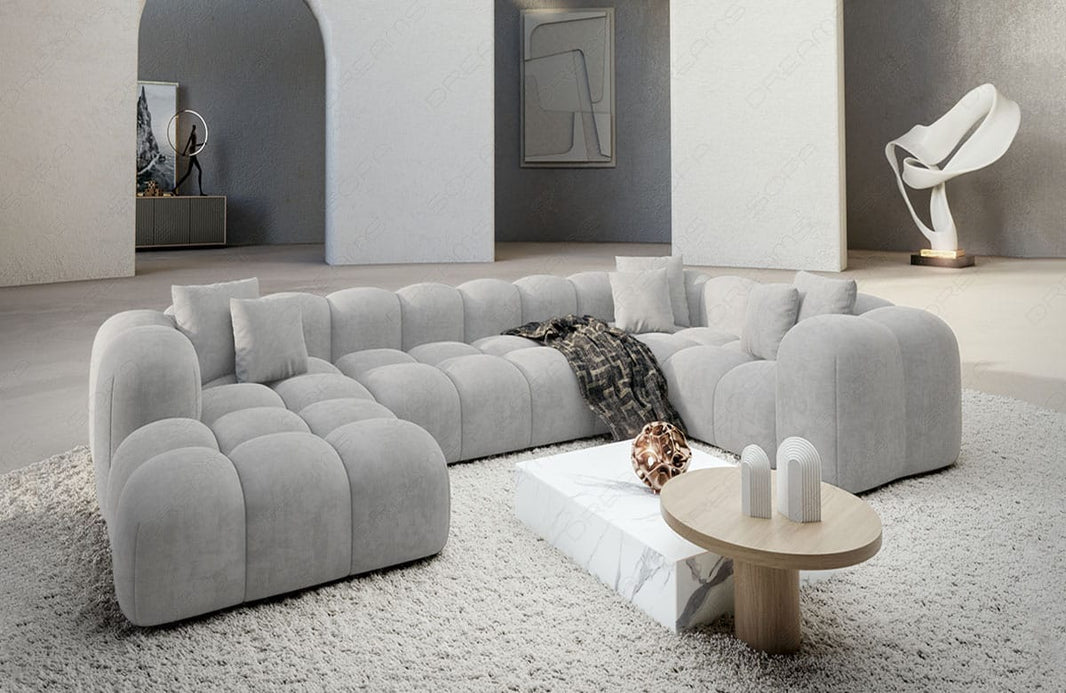 Stoff Wohnlandschaft Formentera U-Form