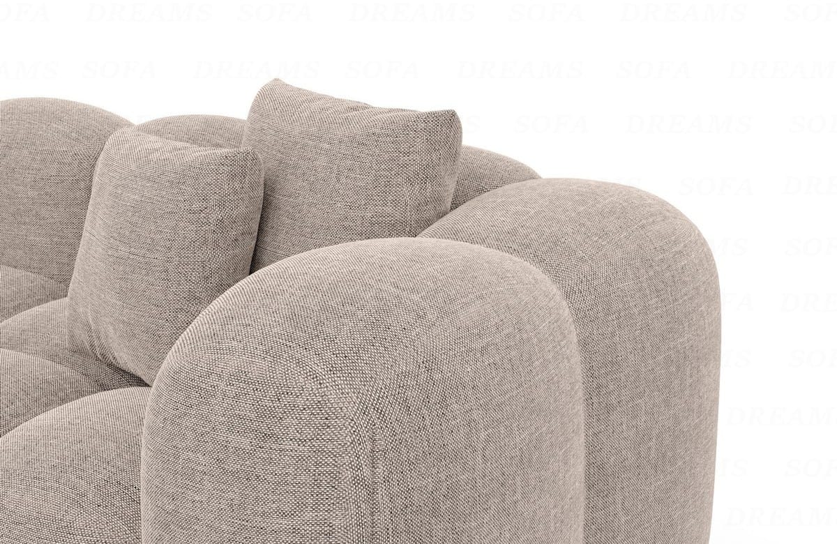 Stoff Wohnlandschaft Formentera U-Form Beige