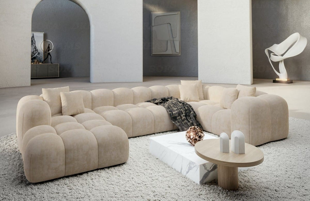 Stoff Wohnlandschaft Formentera U-Form