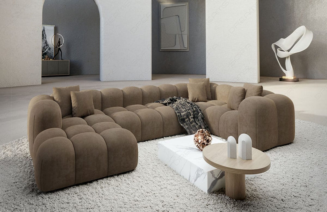 Stoff Wohnlandschaft Formentera U-Form