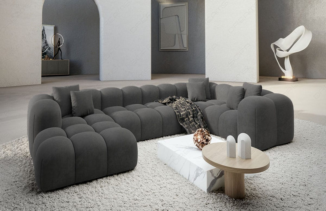 Stoff Wohnlandschaft Formentera U-Form