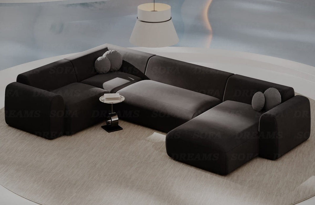 Stoff Wohnlandschaft Cortegada U-Form
