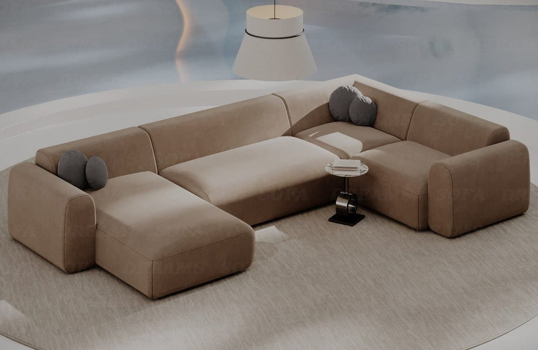 Stoff Wohnlandschaft Cortegada U-Form
