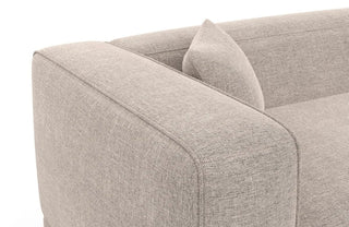 Stoff Wohnlandschaft Merida U-Form Beige