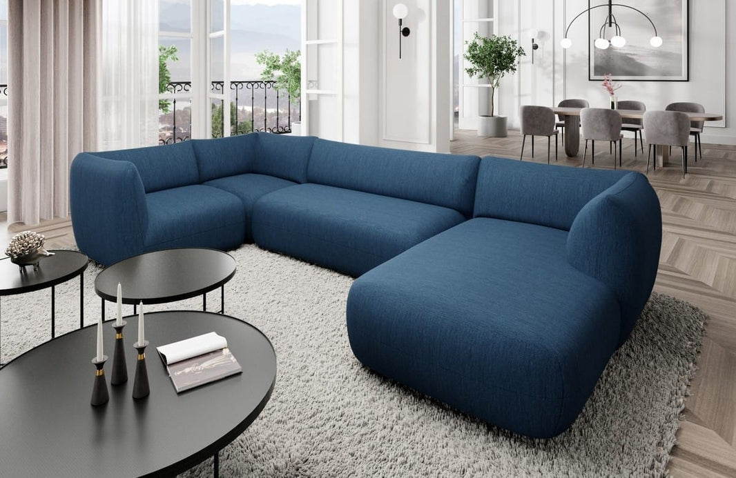 Stoff Wohnlandschaft Madrid U-Form