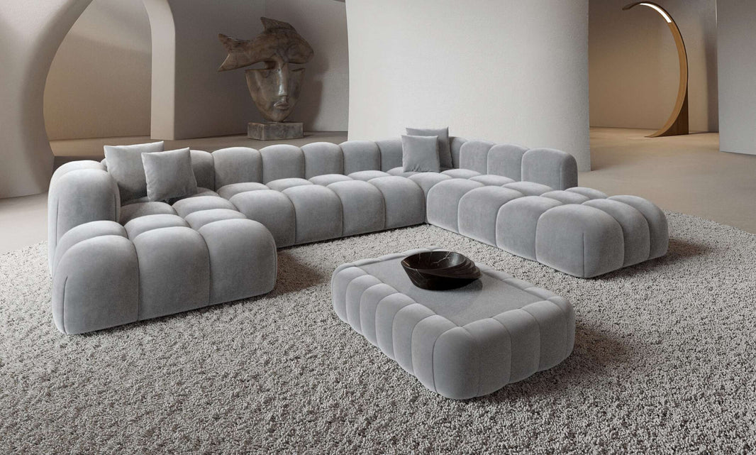 Wohnlandschaft Formentera XXL U-Form in Stoff