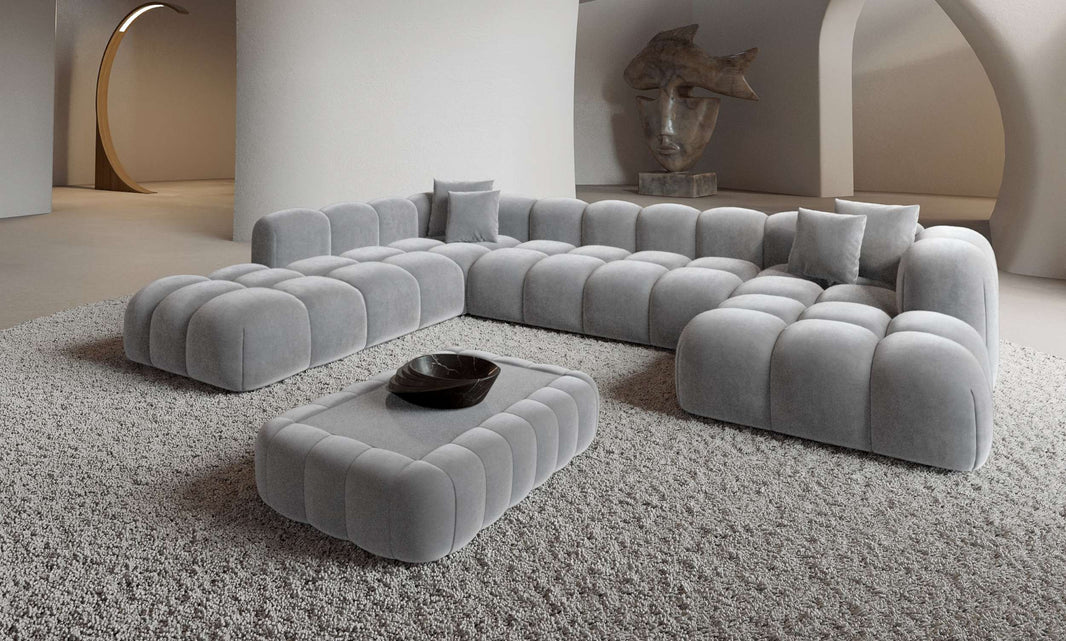 Wohnlandschaft Formentera XXL U-Form in Stoff