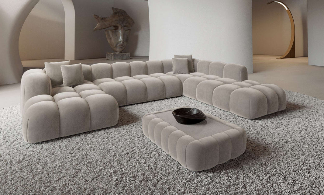 Wohnlandschaft Formentera XXL U-Form in Stoff