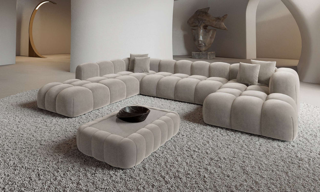 Wohnlandschaft Formentera XXL U-Form in Stoff