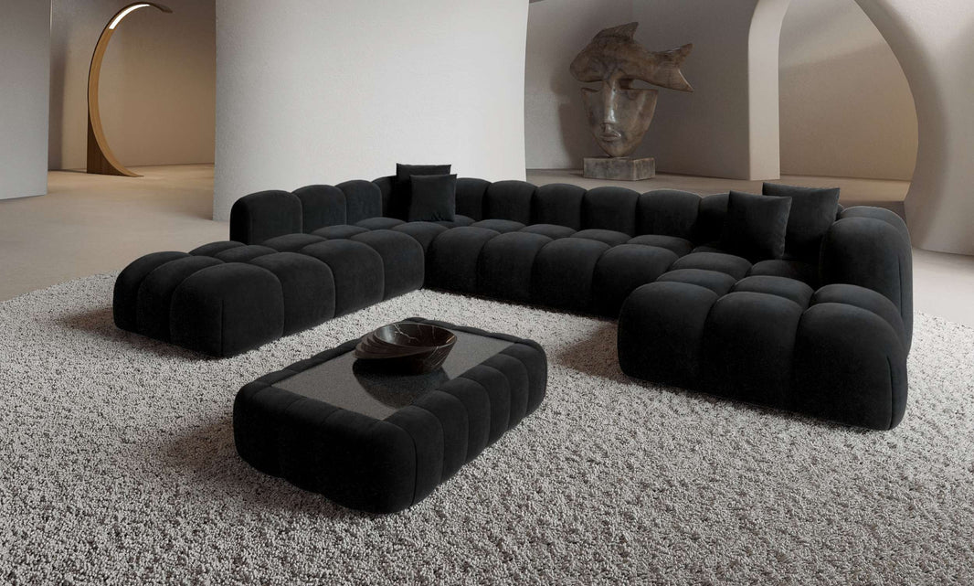 Wohnlandschaft Formentera XXL U-Form in Stoff