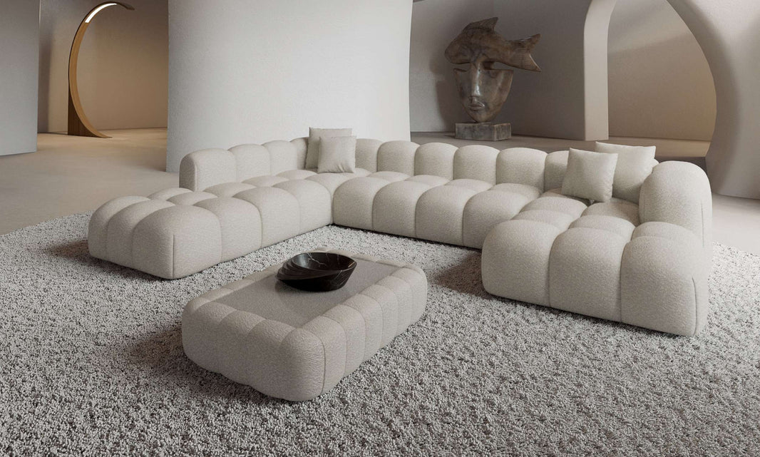 Wohnlandschaft Formentera XXL U-Form in Stoff