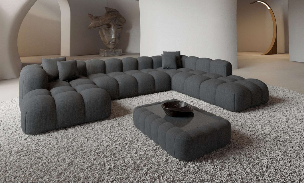 Wohnlandschaft Formentera XXL U-Form in Stoff