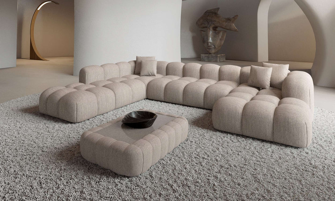 Wohnlandschaft Formentera XXL U-Form in Stoff