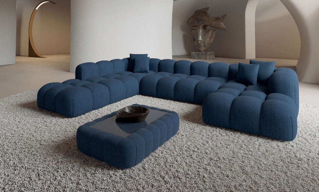 Wohnlandschaft Formentera XXL U-Form in Stoff
