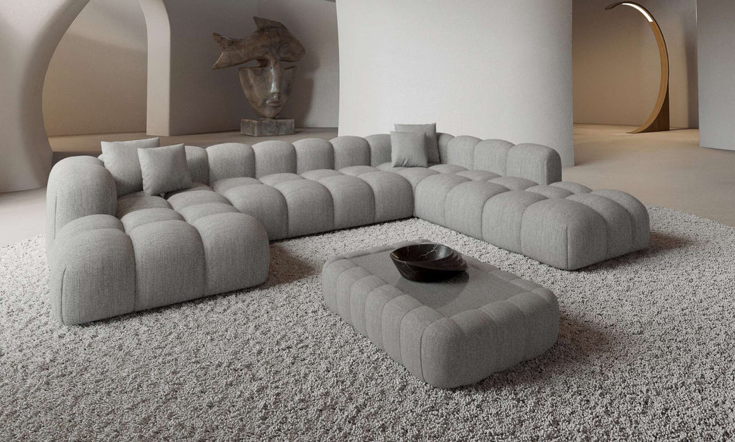 Wohnlandschaft Formentera XXL U-Form in Stoff
