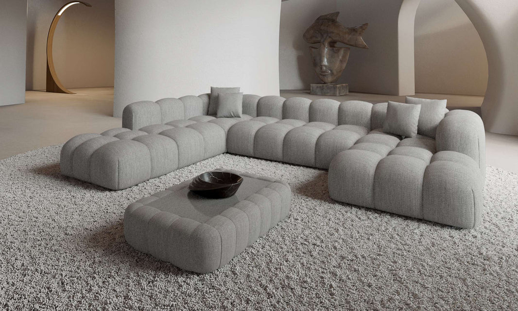 Wohnlandschaft Formentera XXL U-Form in Stoff