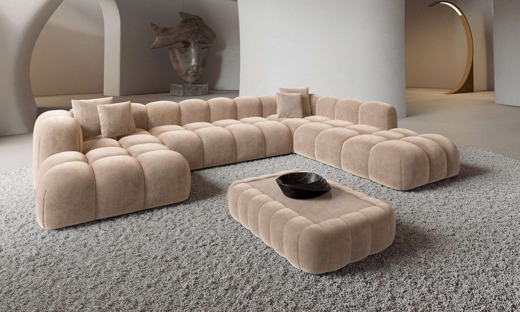Wohnlandschaft Formentera XXL U-Form in Stoff