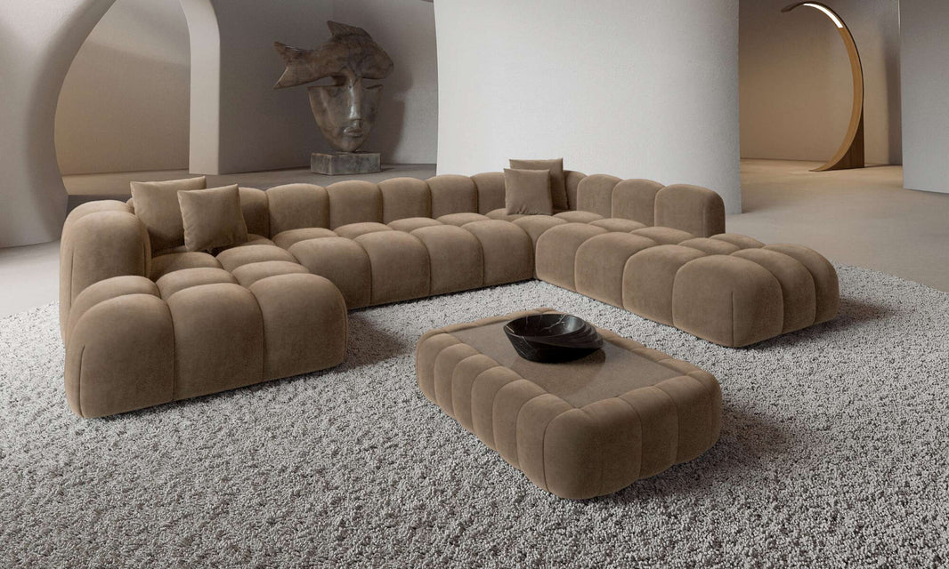 Wohnlandschaft Formentera XXL U-Form in Stoff
