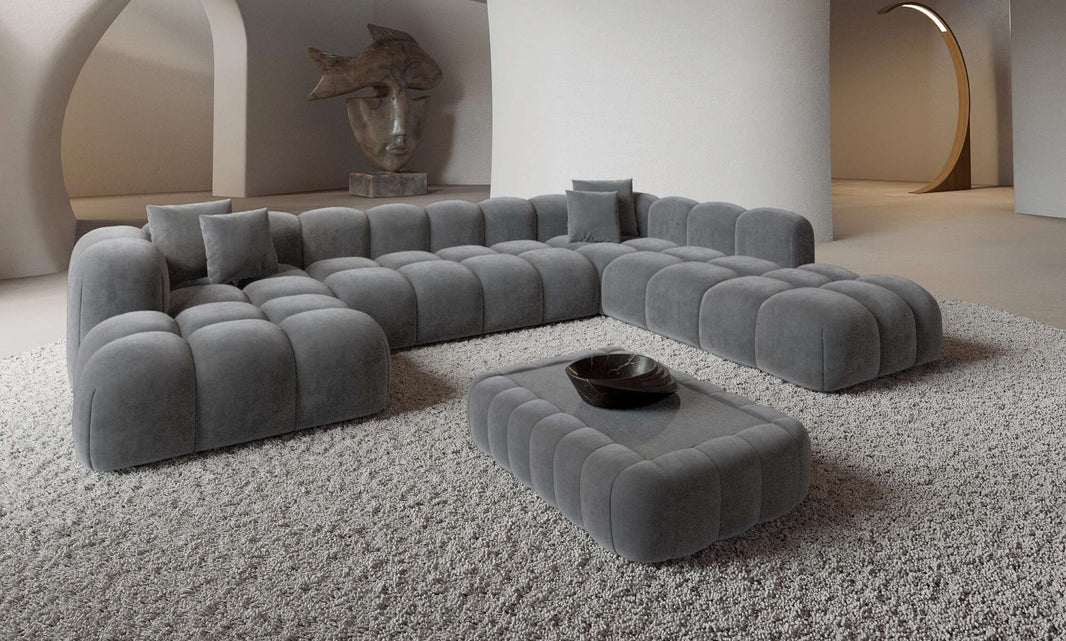 Wohnlandschaft Formentera XXL U-Form in Stoff
