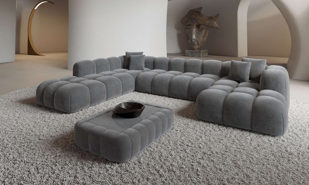 Wohnlandschaft Formentera XXL U-Form in Stoff