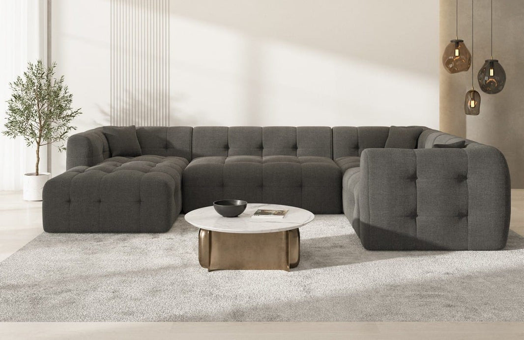 Couchlandschaft Sevilla U-Form in Stoff
